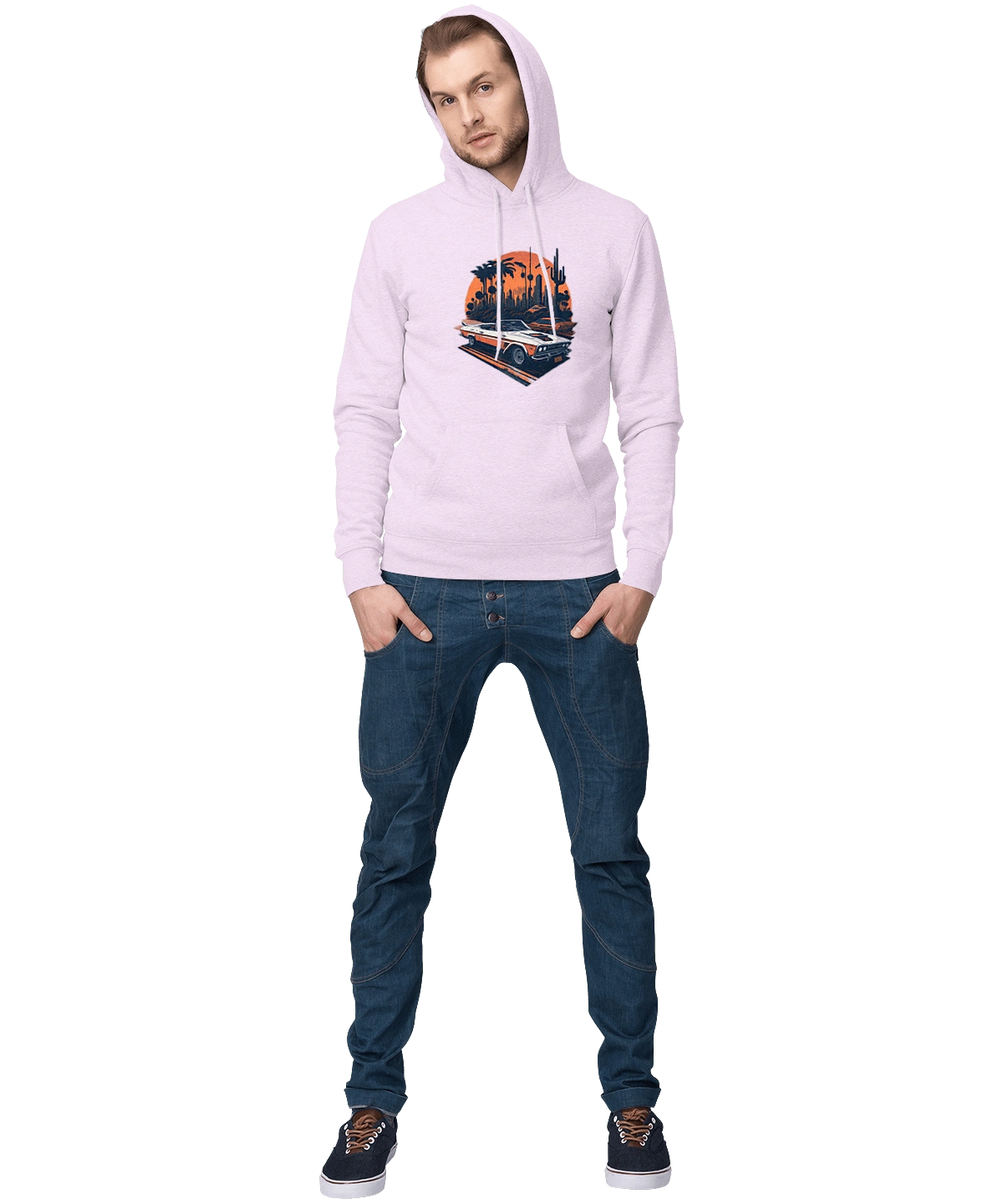 Красивая машина на закате