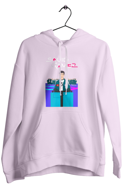 Men`s hoodie with prints Squid Game Seong Gi hun. 456, netflix, player 456, seong gi hun, seong gi-hun, squid game, tv series. 2070702