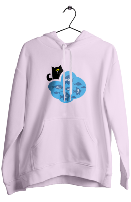 Чоловіче худі з принтом "Кіт програміст". Angular, c, css, html, it, javascript, jquery, php, python, react, svelt, vue, айтишник, айті, гумор, код, кодувати, прогер, програміст, програмісти, ти ж, ти ж програміст, тиж програміст. 2070702