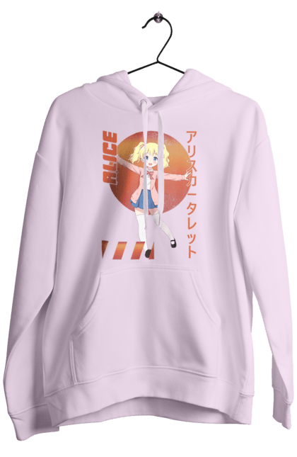 Men's hoodie with prints Kiniro Mosaic Alice Cartelet. Alice, alice cartelet, anime, gold mosaic, kiniro mosaic, kinmoza, manga. 2070702