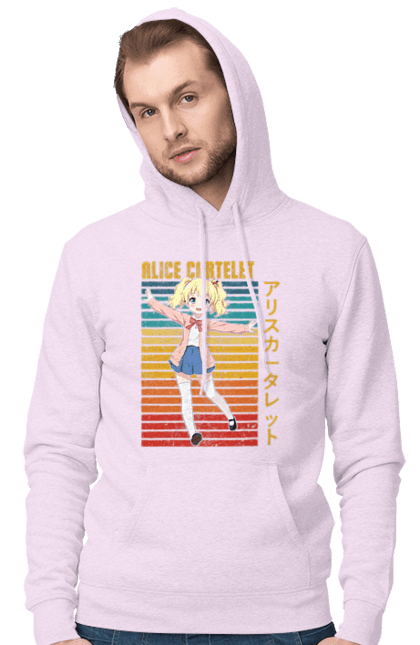 Men's hoodie with prints Kiniro Mosaic Alice Cartelet. Alice, alice cartelet, anime, gold mosaic, kiniro mosaic, kinmoza, manga. 2070702