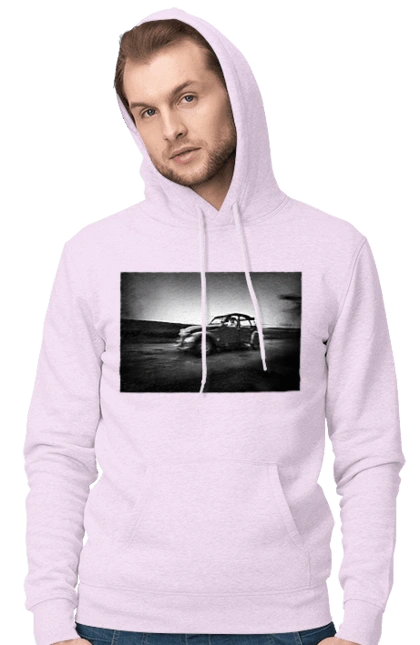 Retro car black and white