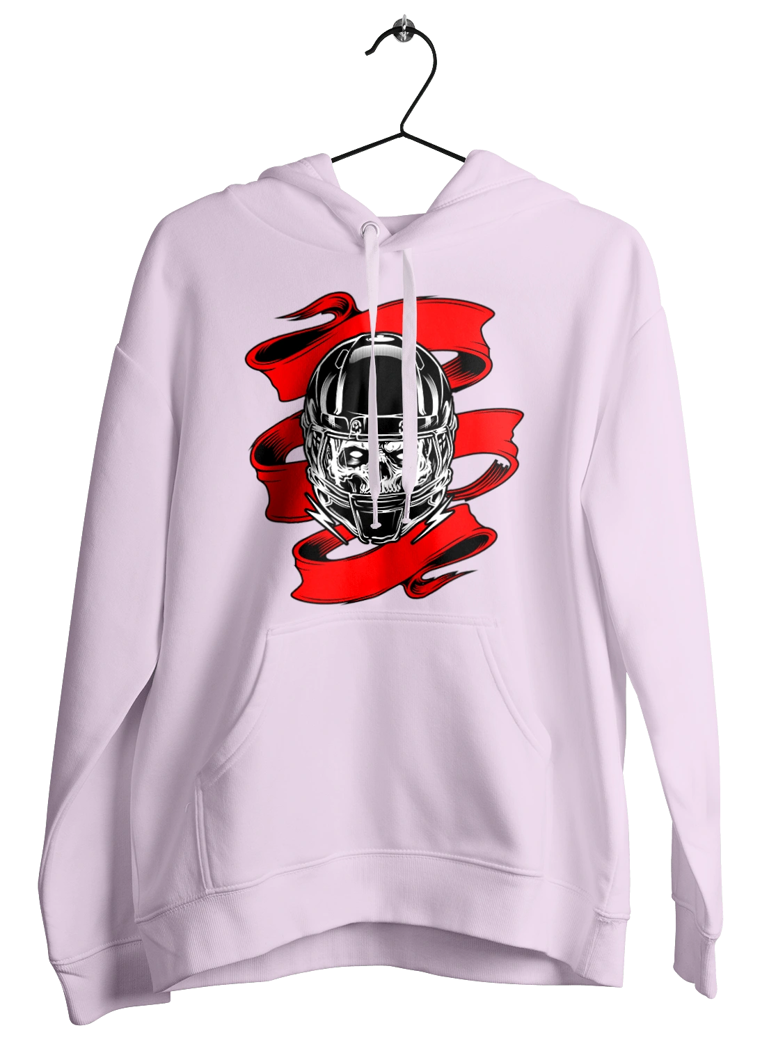 Skull in a motorcycle helmet