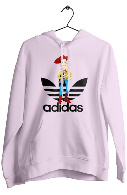 Men's hoodie with prints Adidas Woody. Adidas, cartoon, toy story, woody. 2070702