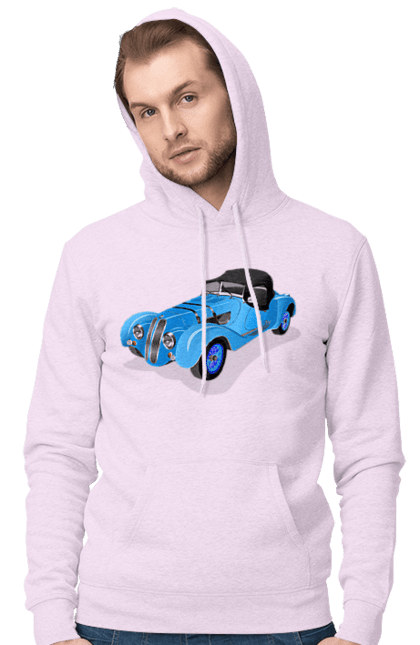 Men`s hoodie with prints Car. Auto, car, classic, old, old machine. 2070702