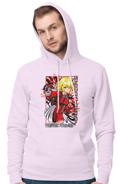 Men's hoodie with prints Lycoris Recoil Chisato Nishikigi. Agent, anime, chisato nishikigi, lycoris recoil, manga. 2070702