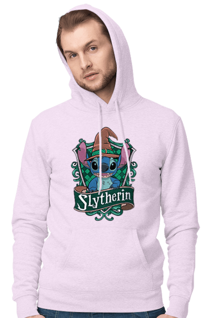 Мужское худи с принтом Стич Слизерин. Harry potter, hogwarts, slytherin, stich, гарри поттер, слизерин, стич, факультет, франшиза, хогвартс. 2070702