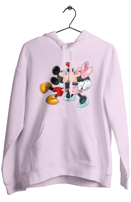 Мужское худи с принтом Микки Маус и Минни Маус. Mickey mouse, minnie mouse, дисней, микки, микки маус, минни маус, мультфильм. 2070702