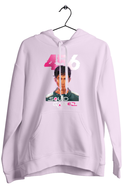 Men`s hoodie with prints Squid Game Seong Gi hun. 456, netflix, player 456, seong gi hun, seong gi-hun, squid game, tv series. 2070702