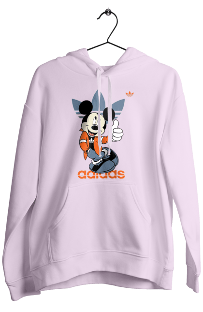 Чоловіче худі з принтом "Adidas Міккі Маус". Adidas, mickey mouse, адідас, дісней, міккі, міккі маус, мультфільм. 2070702