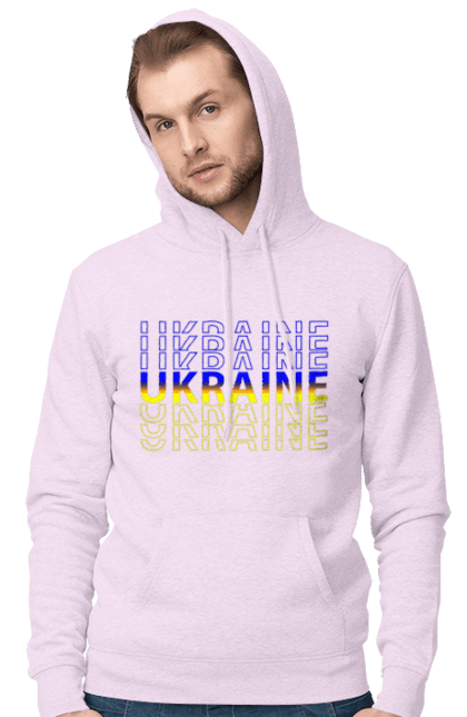 Чоловіче худі з принтом "Україна". Герб, незалежність, прапор, україна. 2070702