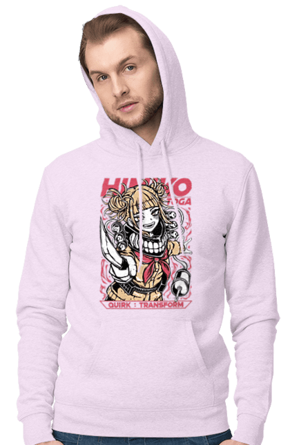 Чоловіче худі з принтом "Моя геройська академія Хіміко Тога". Himiko toga, my hero academia, аніме, відеогра, манга, моя геройська академія, тога, хіміко тога, якудза тога. 2070702