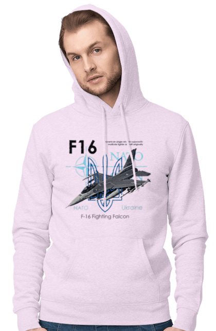 Чоловіче худі з принтом "F16". F16, nasams, zuzana, гаубиця, два герби, залужний, сюзанна. 2070702