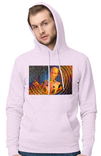 Чоловіче худі з принтом "Штучний інтелект". Айті, айтішник, гик, жінка, знання, інженер, інтелект, кібер, кібернетика, кіборг, код, комп, комп`ютерник, кристал, машинне навчання, мікросхема, мозок, портрет, програміст, професіонал, професія, розробник, розум, хакер, чіп, штучний інтелект, штучний розум. 2070702