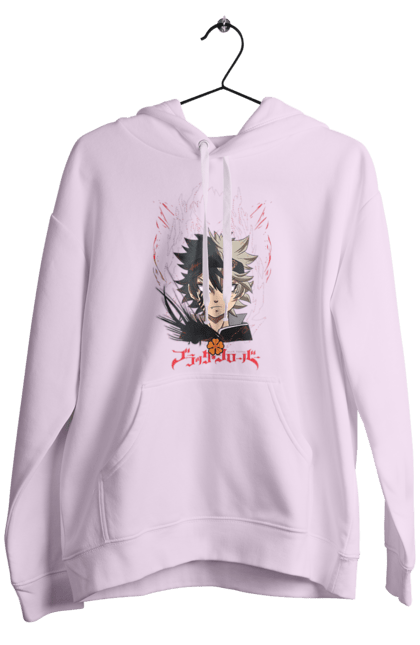 Чоловіче худі з принтом "Black Clover Аста". Anime, asta, black clover, manga, wizard king, аніме, аста, король магів, манга, чорна конюшина. 2070702