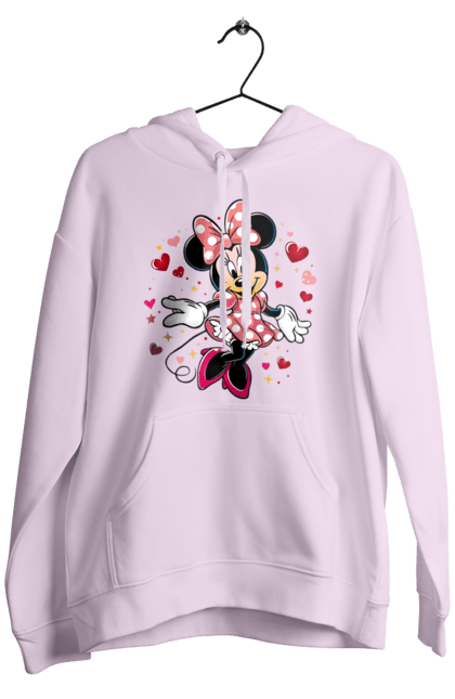 Мужское худи с принтом Минни Маус. Mickey mouse, minnie mouse, дисней, микки, микки маус, минни маус, мультфильм. 2070702