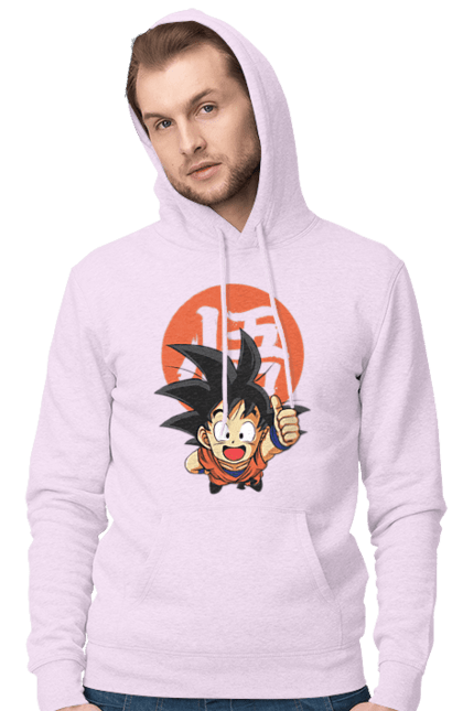 Чоловіче худі з принтом "Перли дракона Сон Гоку". Dragon ball, manga, son goku, аніме, гоку, манга, перли дракона, сон гоку. 2070702