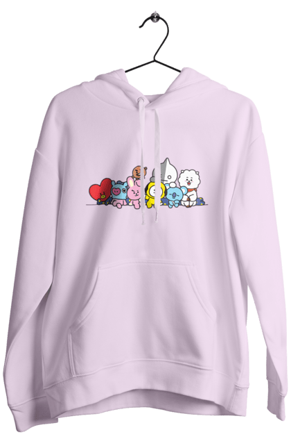 Men`s hoodie with prints BTS & BT21. Bt21, bts, bts, characters, k pop, k-pop, line, toy. 2070702