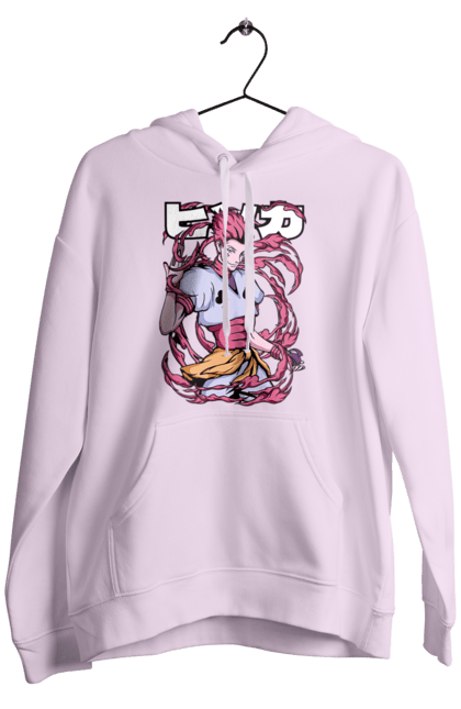 Men's hoodie with prints Hunter x Hunter Hisoka. Anime, antagonist, character, hisoka, hunter x hunter, manga. 2070702