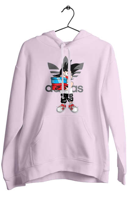 Чоловіче худі з принтом "Adidas Сон Гоку". Adidas, dragon ball, manga, son goku, адідас, аніме, гоку, манга, перли дракона, сон гоку. 2070702