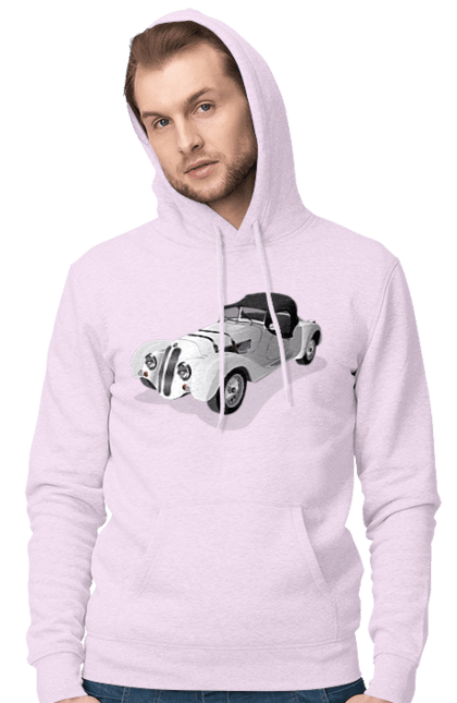 Чоловіче худі з принтом "Автомобіль". Авто, автомобиль, класика, старовинна машина, старовинний. 2070702