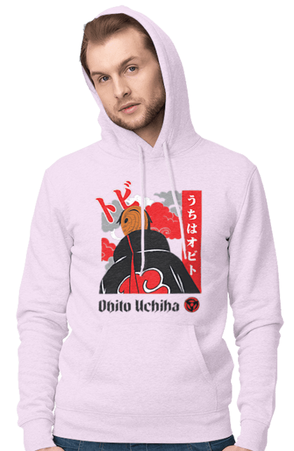 Чоловіче худі з принтом "Наруто Учіха Обіто". Naruto, obito, obito uchiha, аніме, манга, наруто, обіто, серіал, учіха, учіха обіто. 2070702