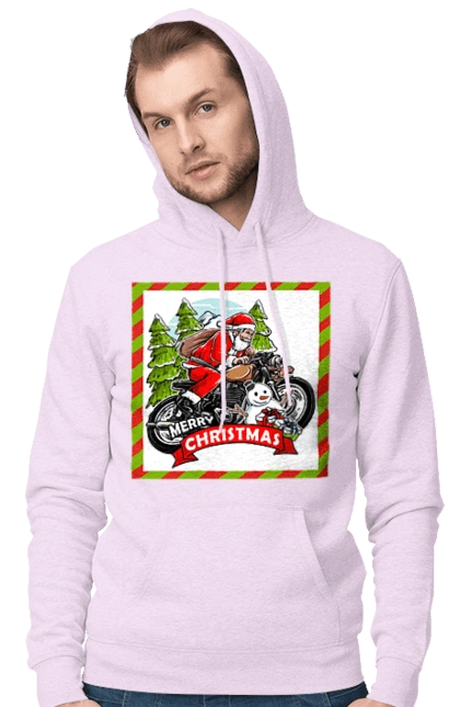 Santa on a motorcycle