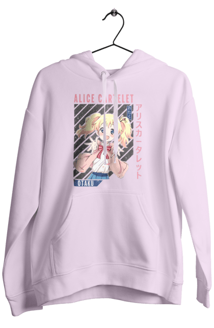 Men's hoodie with prints Kiniro Mosaic Alice Cartelet. Alice, alice cartelet, anime, gold mosaic, kiniro mosaic, kinmoza, manga. 2070702