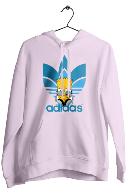 Чоловіче худі з принтом "Adidas Барт". Adidas, bart, адідас, барт, мультфільм, серіал, сімпсон. 2070702