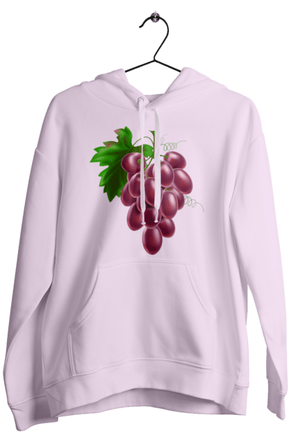 Men`s hoodie with prints Grapes. Grapes. 2070702