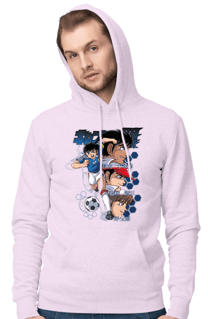 Men's hoodie with prints Captain Tsubasa. Anime, captain tsubasa, jump, manga, tsubasa oozora. 2070702