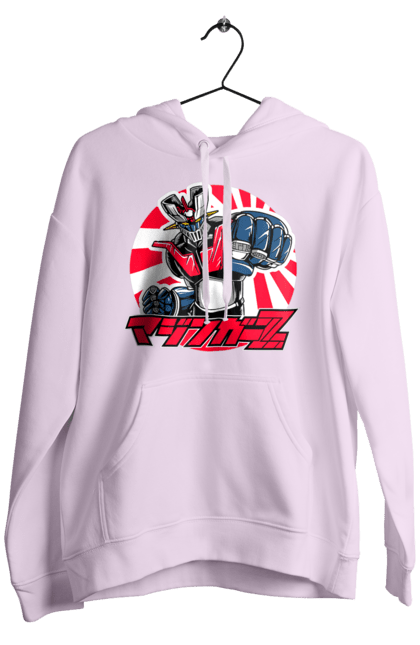 Men's hoodie with prints Mazinger Z Grendizer. Anime, goldorak, goldrake, grendizer, manga, mazinger z, mecha, robots. 2070702