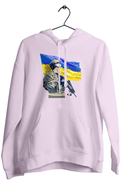 Men`s hoodie with prints Armed Forces | Flag 2070702