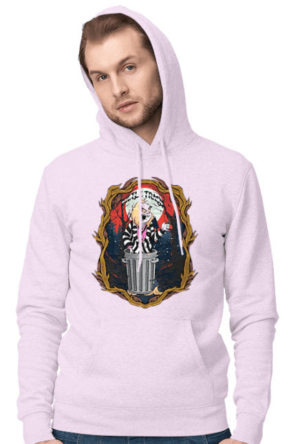 Men's hoodie with prints Beetlejuice. Beetlejuice, comedy, ghost, horror, movie, tim burton, warner bros. 2070702