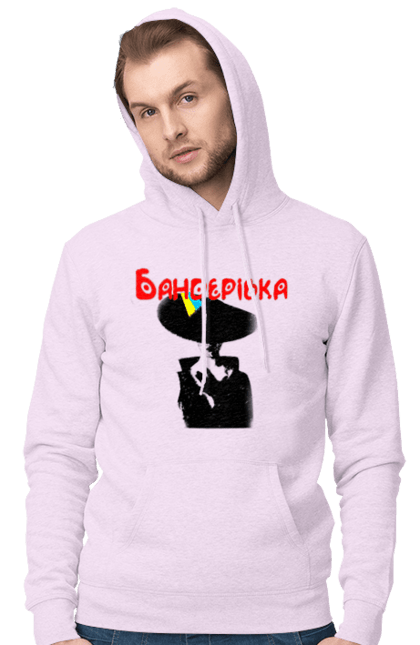 Men`s hoodie with prints Banderivka. Air force, all, bandera, banderivka, glory to ukraine, no war, orcs, plane, ukraine, ukrainian, war. 2070702