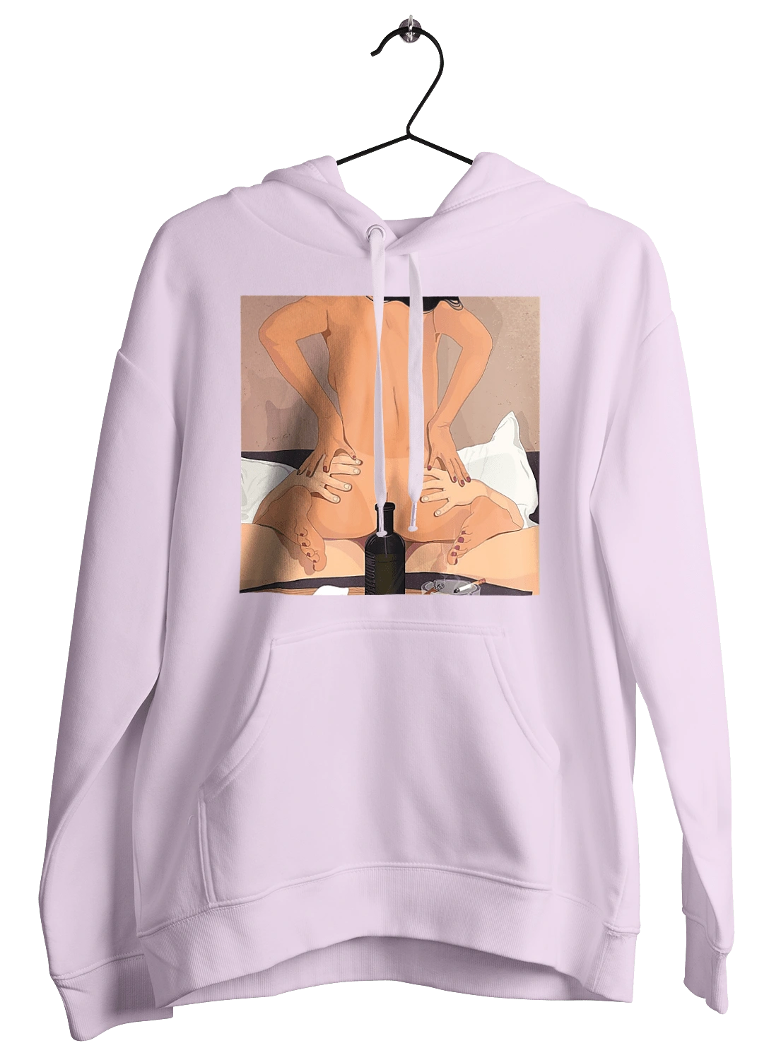 Naked Girl, Bottle And Cigarettes