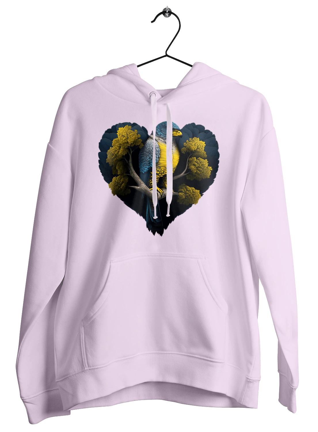 Blue and yellow falcon