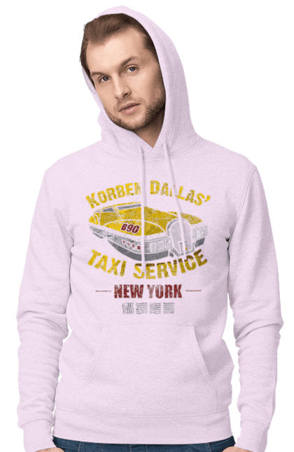 Men`s hoodie with prints Fifth element | Korban Dallas | Taxi service. Corban dallas, fifth element, new york, taxi, taxi service. 2070702
