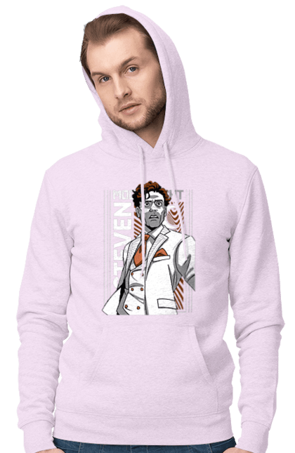 Men's hoodie with prints Moon Knight. Marc spector, marvel, mcu, moon knight, series, steven grant, tv show. 2070702