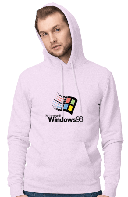 Чоловіче худі з принтом "Windows98". Angular, c, css, html, it, javascript, jquery, php, python, react, svelt, vue, айтишник, айті, гумор, код, кодувати, прогер, програміст, програмісти, ти ж, ти ж програміст, тиж програміст. 2070702