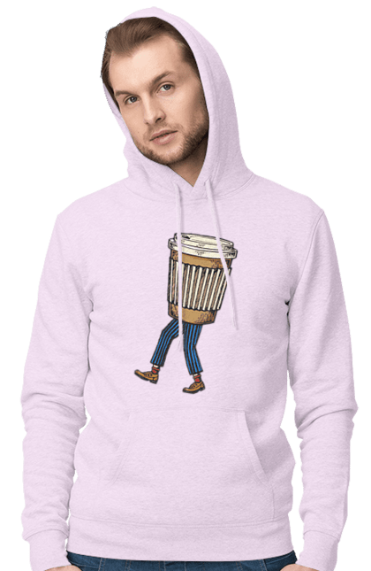 Чоловіче худі з принтом "Людина Кава". Кава. 2070702