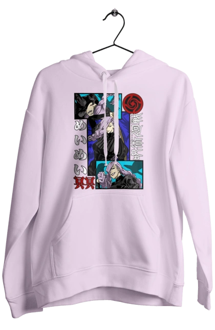 Men`s hoodie with prints Jujutsu Kaisen Mei Mei. Anime, dark fantasy, jujutsu kaisen, magic battle, manga, mei mei, mystic. 2070702