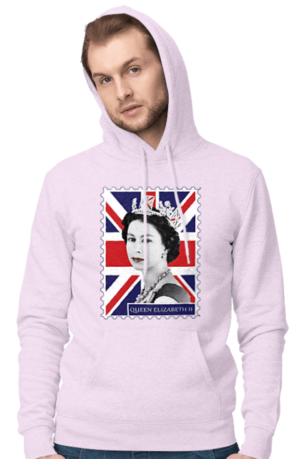 Men's hoodie with prints Queen Elizabeth II. Britain, british, england, platinum jubilee, queen, queen elizabeth, queen elizabeth ii, rip queen elizabeth. 2070702