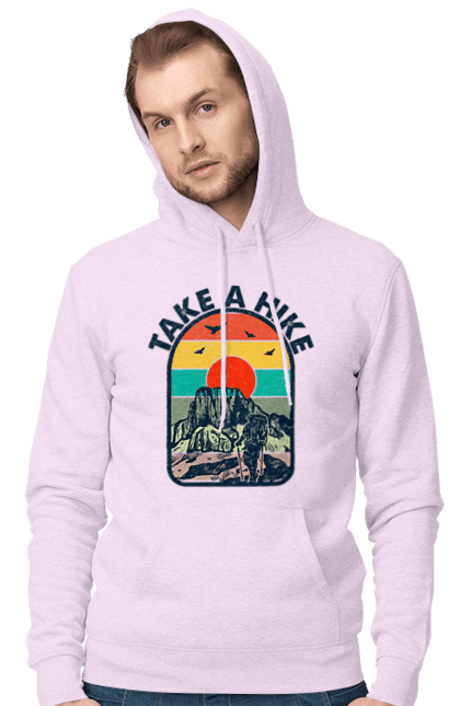 Чоловіче худі з принтом "Прогуляйся Альпініст, Гори". Альпініст, гори, похід, прогуляйся. 2070702