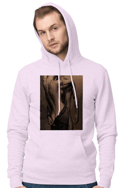 Чоловіче худі з принтом "Інтрига". Взаємність, захоплення, інтрига, любов, неможливо встояти, секс, чоловік і жінка. 2070702