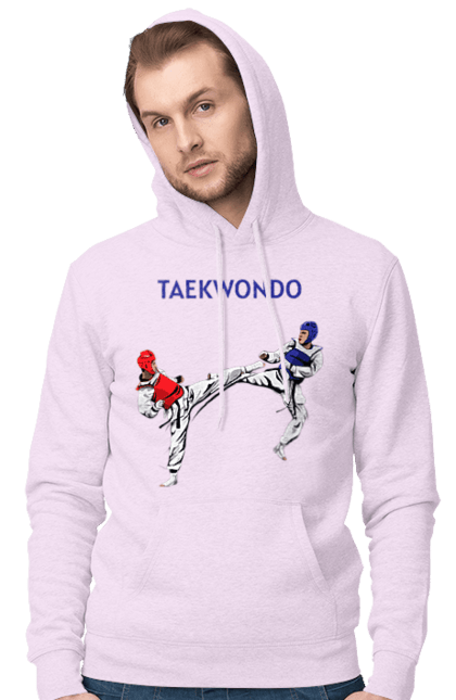 Мужское худи с принтом Taekwondo training02 [Converted]. Taekwondo, боевое искусство, корея, спорт, таэквондо, тренировка. 2070702