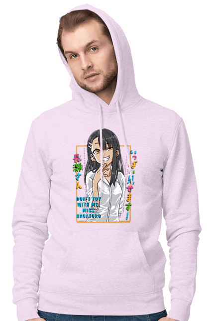 Men's hoodie with prints Don't Toy with Me, Miss Nagatoro. Anime, hayase nagatoro, manga, nagatoro. 2070702