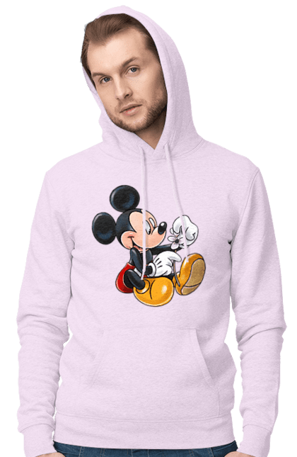 Мужское худи с принтом Микки Маус. Mickey mouse, дисней, микки, микки маус, мультфильм. 2070702