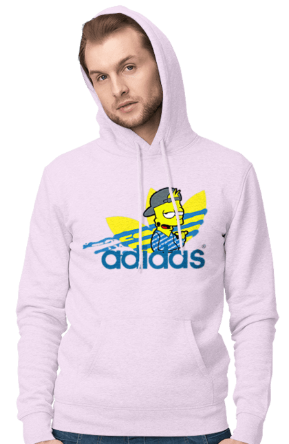 Чоловіче худі з принтом "Adidas Барт". Adidas, bart, адідас, барт, мультфільм, серіал, сімпсон. 2070702