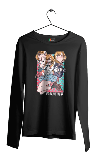 Men`s longsleeve with prints My Dress Up Darling. Anime, gyaru, manga, marin kitagawa, marine, my dress-up darling, porcelain doll. 2070702